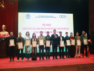 Hà Nội: Trao tặng Bằng khen cho các cá nhân và tập thể có thành tích xuất sắc trong thực hiện Chương trình OCOP đến năm 2020